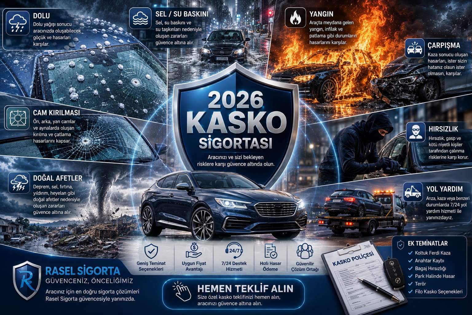 2026 Kasko Sigortası Nedir? Kapsamı, Teminatları ve Güncel Bilgiler