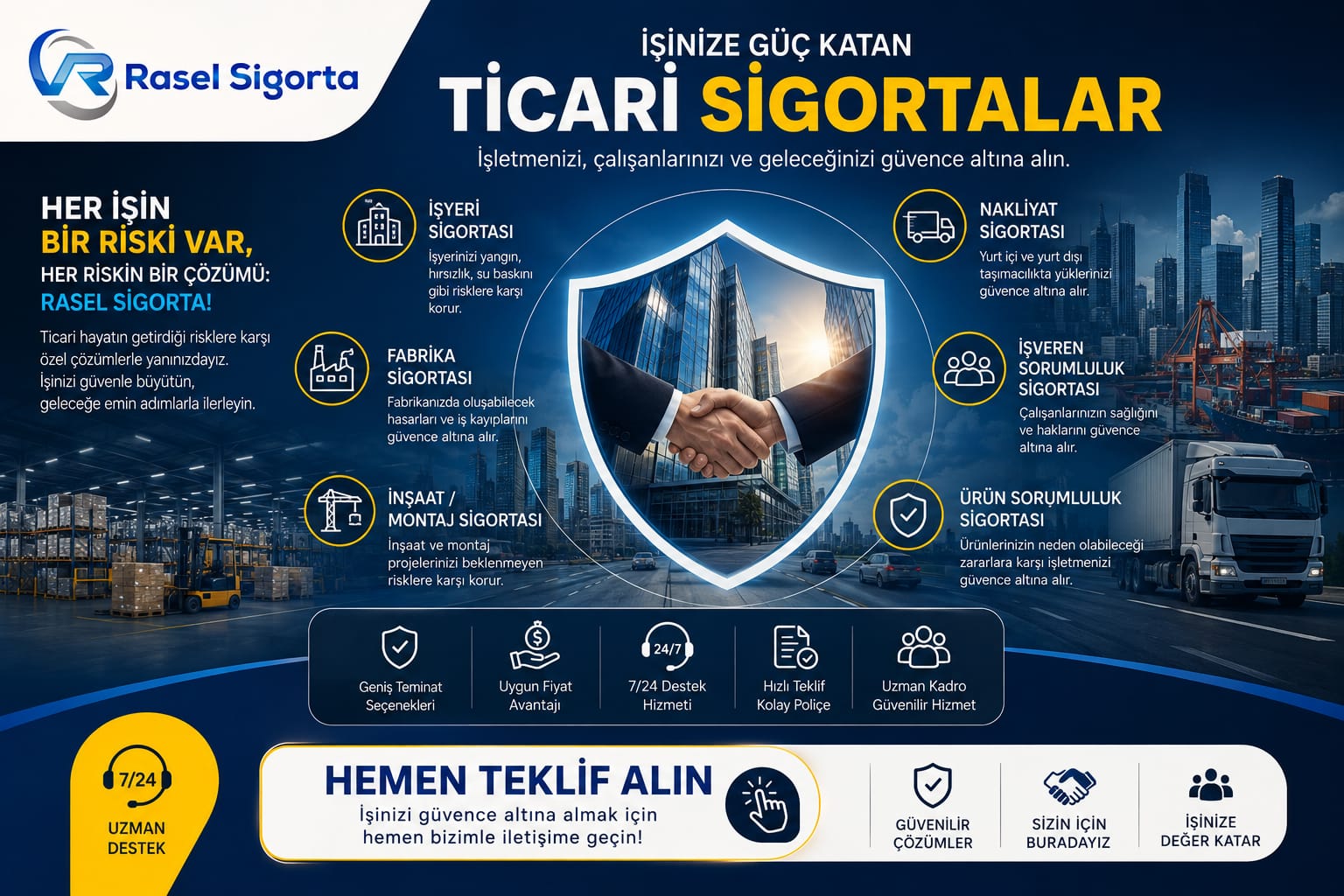 Ticari Sigortalar Nedir? İşletmeler İçin Kapsamlı Sigorta Rehberi